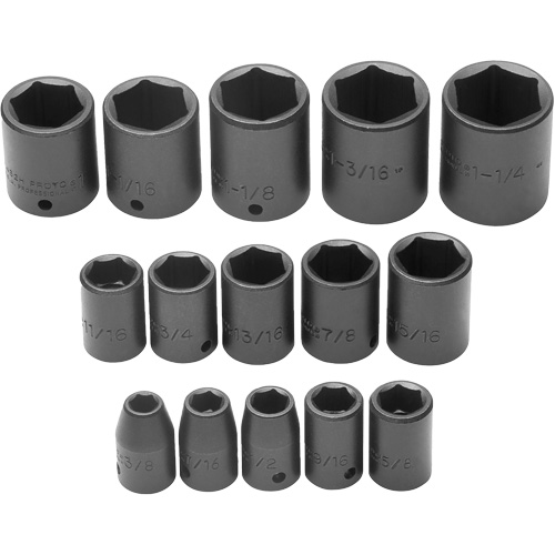Jeu de douilles, 6 Mcx, Chocs, Prise de 1/2" Par Equipment