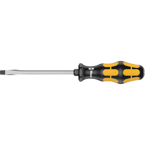 Slotted Demolition Screwdriver, 3/8", 11-3/16" L, Plastic Handle Par Equipment