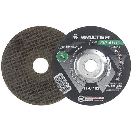 Zip Alu Cut-Off Wheel, 6" x 3/64", 7/8" Arbor, Type 27, Aluminum Oxide, 10200 RPM Par Equipment