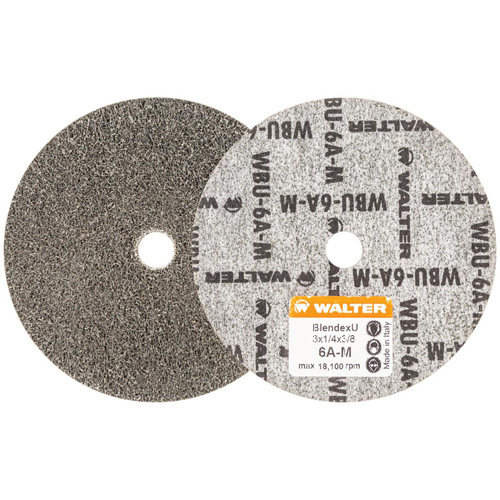 Blendex U Finishing Wheel, 3" Dia., 6AM Grit, Silicon Carbide Par Equipment