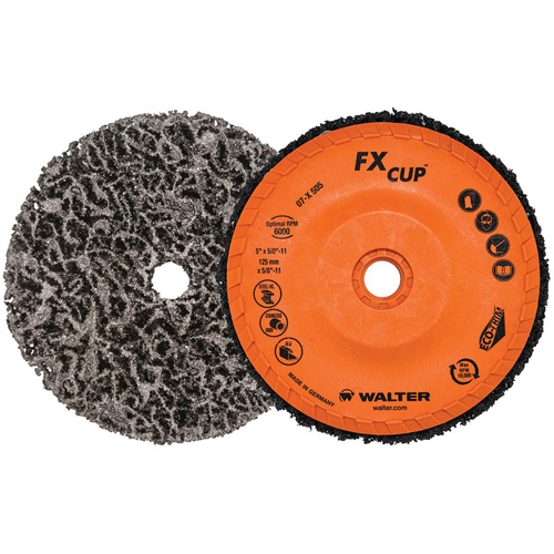 FX Cleaning Cup Disc, 5" Dia., Aluminum Oxide Par Equipment