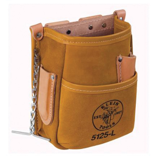 Tool Pouch, Tool Holder, Leather, 5 Pockets Par Equipment