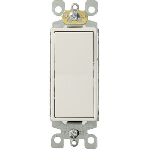 Decora&reg; Quiet Rocker Switch with 3-Way Toggle Par Equipment