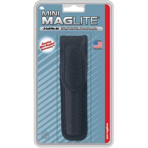 &eacute;tui de ceinture en nylon pour lampe de poche &agrave; 2 piles AA, Porte-lampe de poche, Nylon, 1 Poches Par Equipment