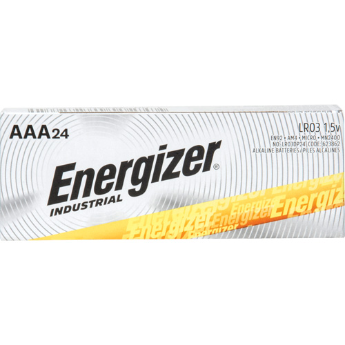 Alkaline Industrial Batteries, AAA, 1.5 V Par Equipment