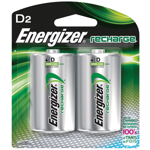Rechargeable NiMH Batteries, D, 1.2 V Par Equipment