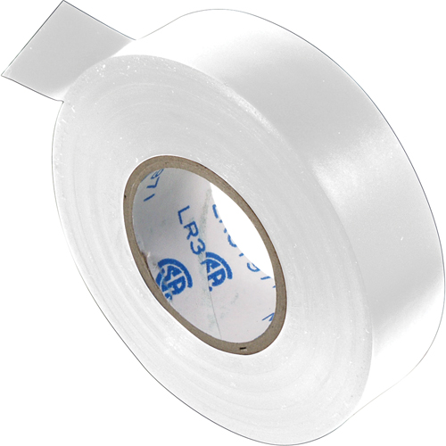 Electrical Tape, 19 mm (3/4") x 20.1 m (66'), White, 7 mils Par Equipment
