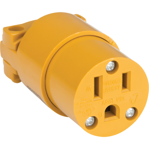 PVC Grounding Connector, 5-15R, Plastic Par Equipment