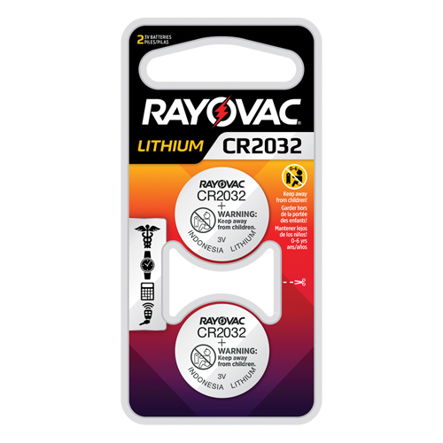 CR2032 Lithium Coin Cell Batteries, 3 V Par Equipment