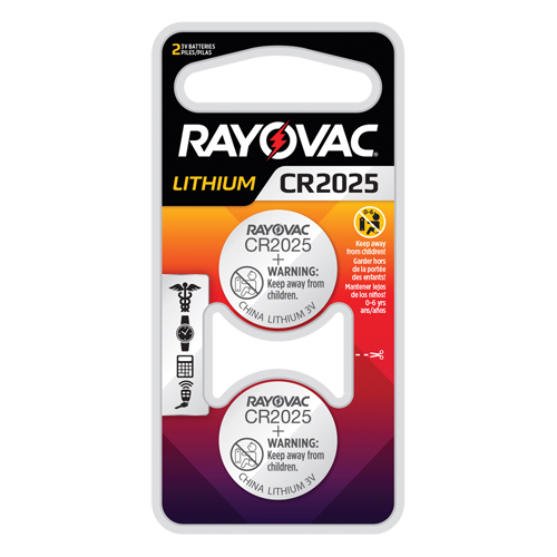 CR2025 Lithium Coin Cell Batteries, 3 V Par Equipment