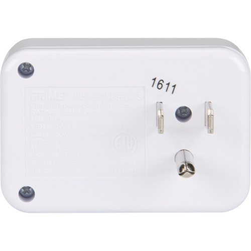 Chargeur USB Prime avec protection contre la surtension Par Equipment