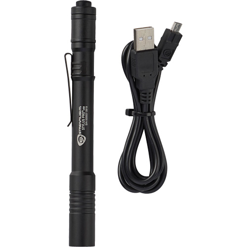 Lampe de poche stylo USB Stylus Pro, DEL, 350 lumens, Corps en Aluminium, piles Rechargeable, Compris Par Equipment