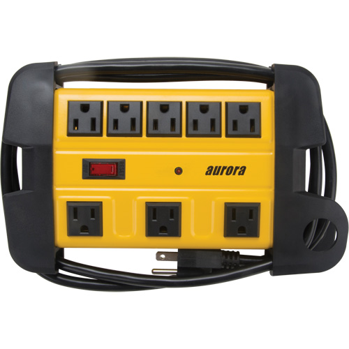 Workshop Surge Protector Power Strip, 8 Outlets, 1350 J, 1875 W, 6' Cord Par Equipment