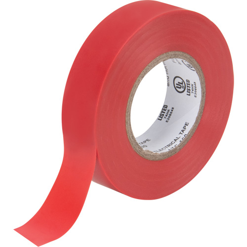 Ruban isolant, 19 mm (3/4") x 18 m (60'), Rouge, 7 mils Par Equipment