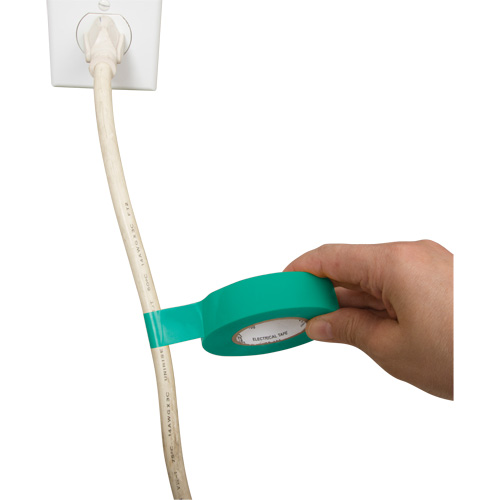 Ruban isolant, 19 mm (3/4") x 18 m (60'), Vert, 7 mils Par Equipment