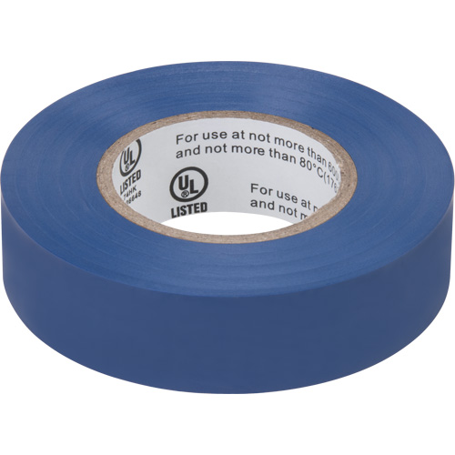 Ruban isolant, 19 mm (3/4") x 18 m (60'), Bleu, 7 mils Par Equipment