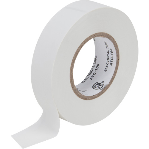 Electrical Tape, 19 mm (3/4") x 18 M (60'), White, 7 mils Par Equipment
