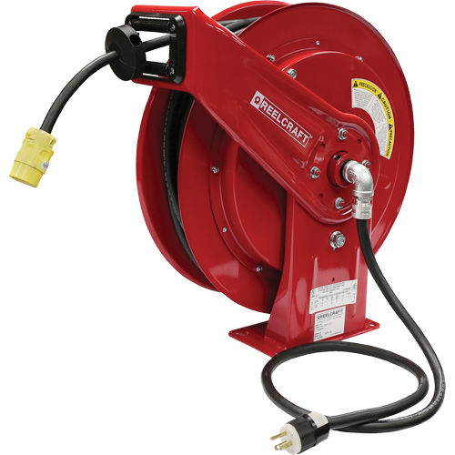70000 Power Cord Reel, 100', SEOOW, 12 Gauge, 15 A Par Equipment