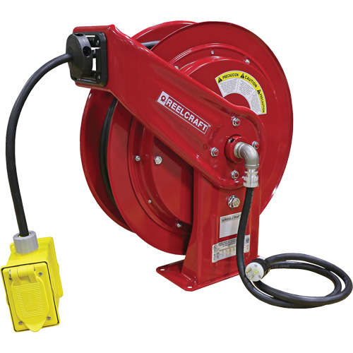 70000 Power Cord Reel, 100', SEOOW, 12 Gauge, 20 A Par Equipment