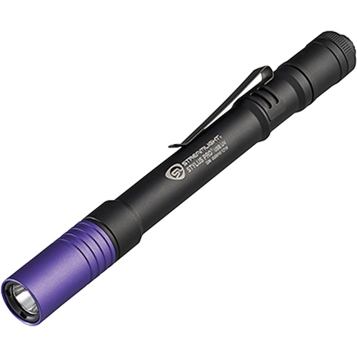 Lampe stylo UV avec port de recharge micro USB Stylus Pro, DEL, Corps en Aluminium, piles Rechargeable, Compris Par Equipment