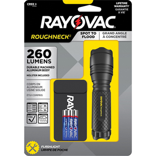 Tactical Spot-to-Flood Flashlight, LED, 320 Lumens, AAA Batteries Par Equipment