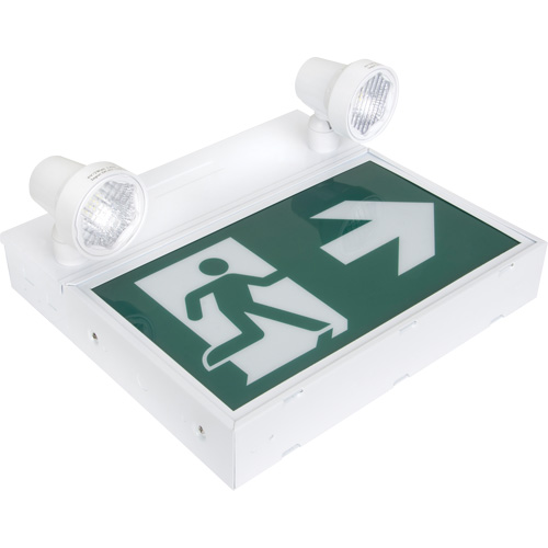 Running Man Sign with Security Lights, LED, Battery Operated/Hardwired, 12-1/10" L x 11" W, Pictogram Par Equipment