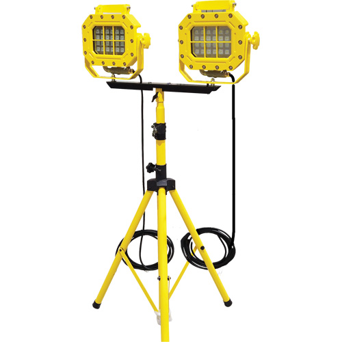 Explosion Proof Floodlight with Tripod, LED, 40 W, 5600 Lumens, Aluminum Housing Par Equipment
