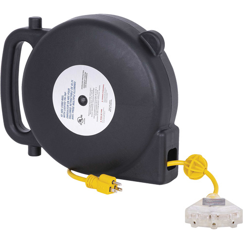 JPCR-1450 ABS Extension Cord Reel, Indoor/Outdoor, SJTW, 14 AWG, 13 A, 45' Par Equipment