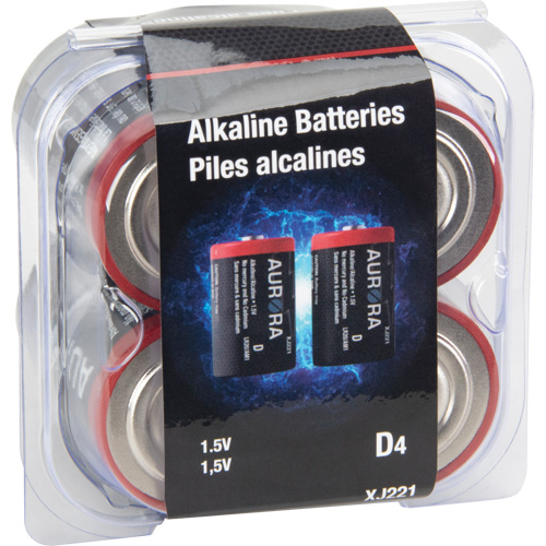 Piles alcalines industrielles, D, 1,5 V Par Equipment