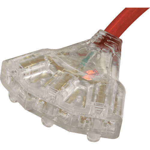 Generator Extension Cord with Tritap, STW, 10 AWG, 3 Outlet(s), 25' Par Equipment