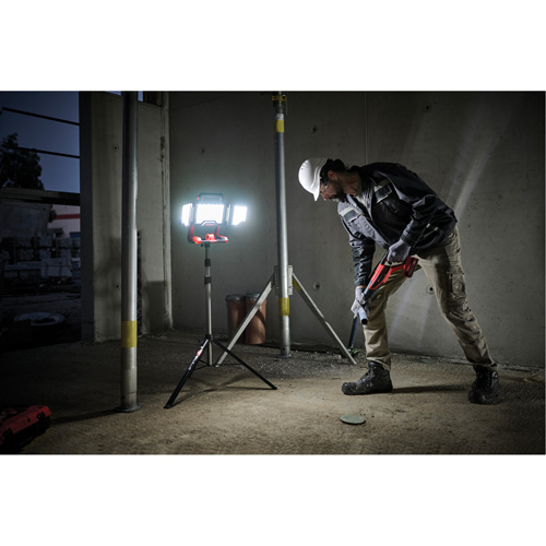 18V Professional Cordless Folding Panel Work Light on Tripod, LED, 3600 Lumens Par Equipment