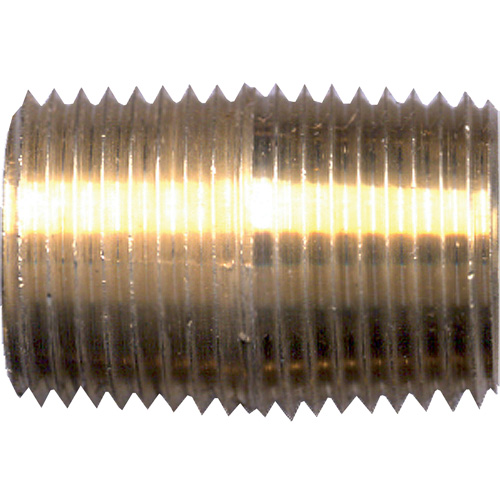 Close Nipple, Brass, 1/4", NPT Par Equipment