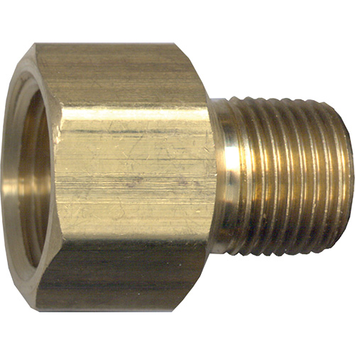 Pipe Adapter, FPT x NPT, 1/2" x 3/8" Dia., Brass Par Equipment