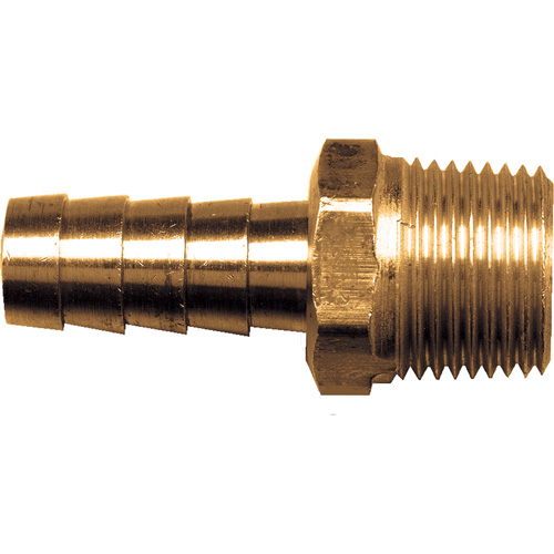 Male Hose Connector, Brass, 3/8" x 3/8" Par Equipment