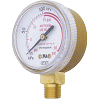 Manomètres,  1-1/2", 0-30 psi, Fixation inférieure, Analogique 331-2980 | Par Equipment