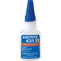 Adh&eacute;sif instantan&eacute;  431 pour toute surface, Transparent, Bouteille, 20 g Par Equipment