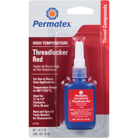 High Temperature Threadlocker, Red, High, 10 ml, Bottle Par Equipment
