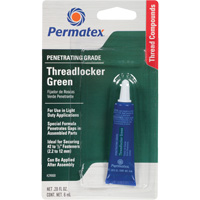 Penetrating Grade Threadlocker, Green, Medium, 6 ml, Tube Par Equipment