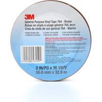 764 General-Purpose Vinyl Tape, 50.8 mm (2") W x 32.9 m (108') L, 5 mils, Brown Par Equipment