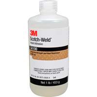 Adh&eacute;sif instantan&eacute; CA100 Scotch-Weld, Blanc cass&eacute;, Bouteille, 1 lb Par Equipment