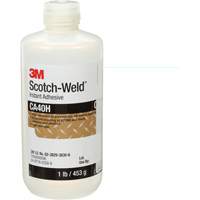 Colle instantan&eacute;e Scotch-Weld, Transparent, Bouteille, 1 lb Par Equipment