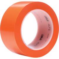 471 Vinyl Tape, 50.8 mm (2") W x 32.9 m (108') L, 5.2 mils, Orange Par Equipment