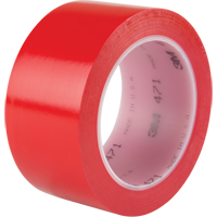 Ruban en vinyle 471, 50,8 mm (2") la x 32,9 m (108') lo, 5,3 mils, Rouge Par Equipment