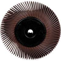 Brosses radiales bristle pour meuleuses d'&eacute;tabli, Grain 36X, 6" dia. Par Equipment