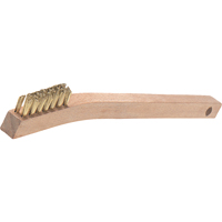 V-Trim Small Handle Scratch Brushes, Brass, 3 x 7 Wire Rows, 7-7/8" Long Par Equipment