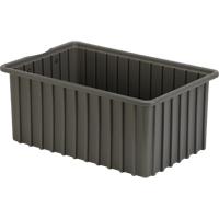 Contenants Divider Box, Poly&eacute;thyl&egrave;ne, 16,5" la x 10,9" p x 7" h, Gris Par Equipment