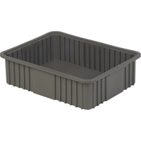 Divider Box, Polyethylene, 20.9" W x 15.9" D x 6" H, Grey Par Equipment