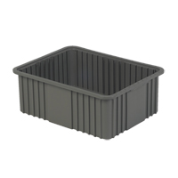 Divider Box, Polyethylene, 20.9" W x 15.9" D x 8" H, Grey Par Equipment