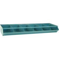 Bacs sectionnels superposables, Cap. 100 lb, 37" la x 12" p x 4-1/2" h, Bleu Par Equipment