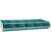 Bacs sectionnels superposables, Cap. 100 lb, 37" la x 15-1/2" p x 6" h, Bleu Par Equipment